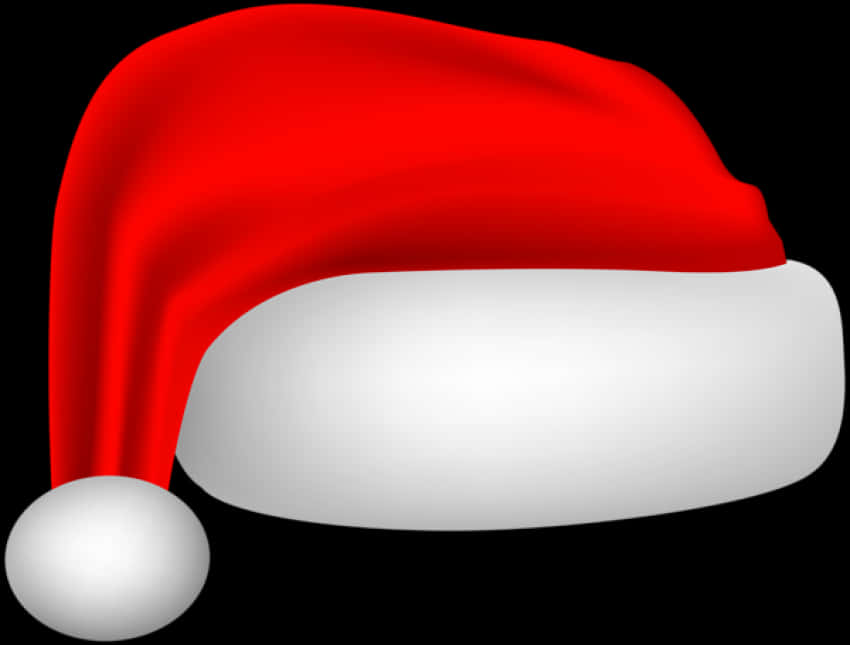 Rød julemandshat med gennemsigtig baggrund Wallpapers