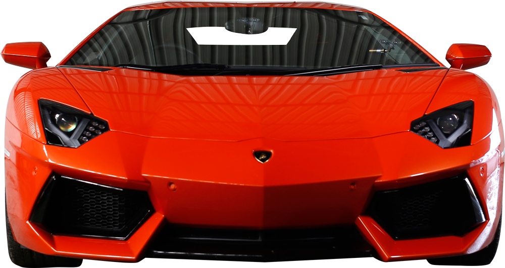 Rød Lamborghini Aventador forfra Wallpapers