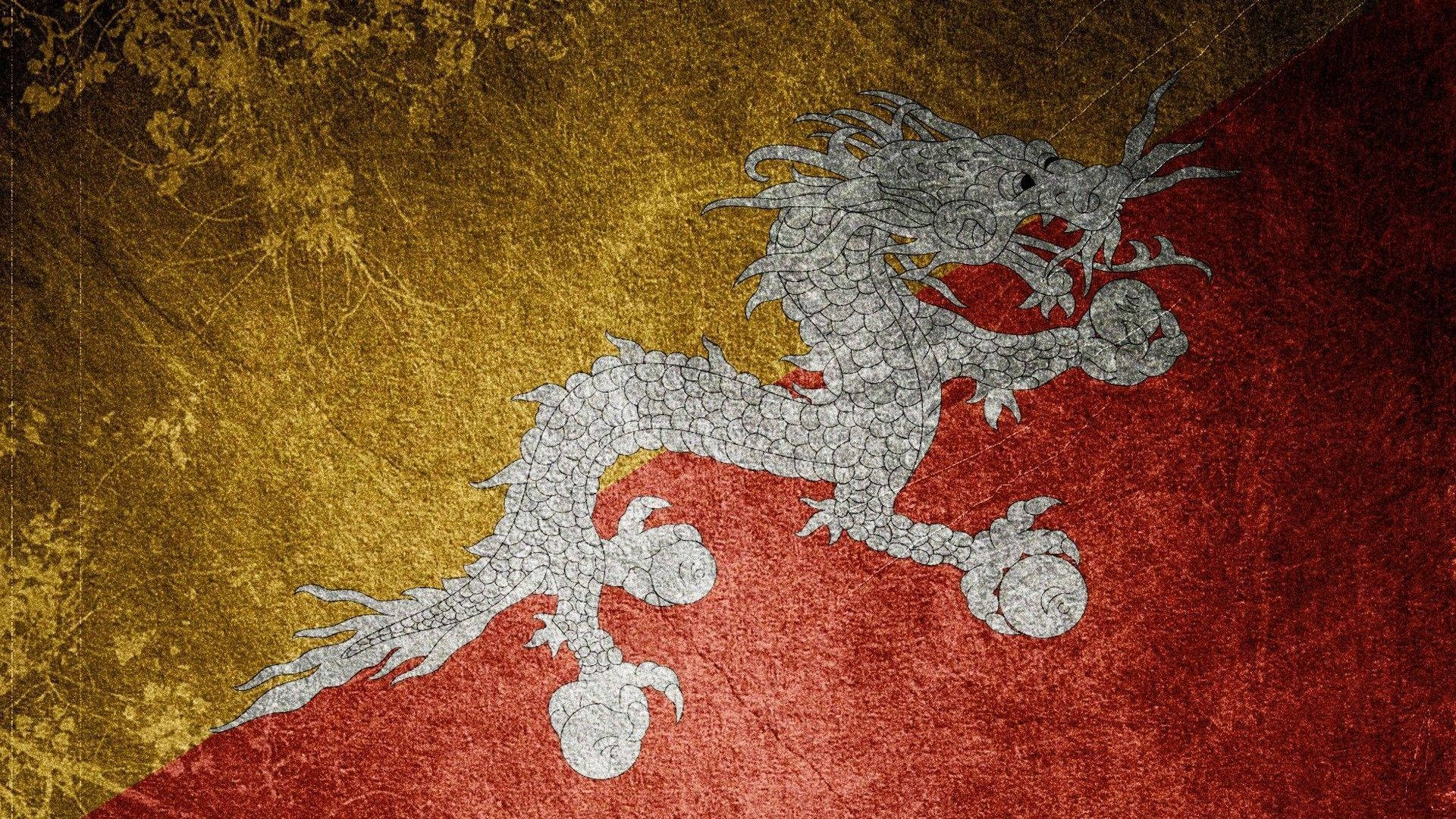 Rød og gul kunst japansk drage PC Wallpapers