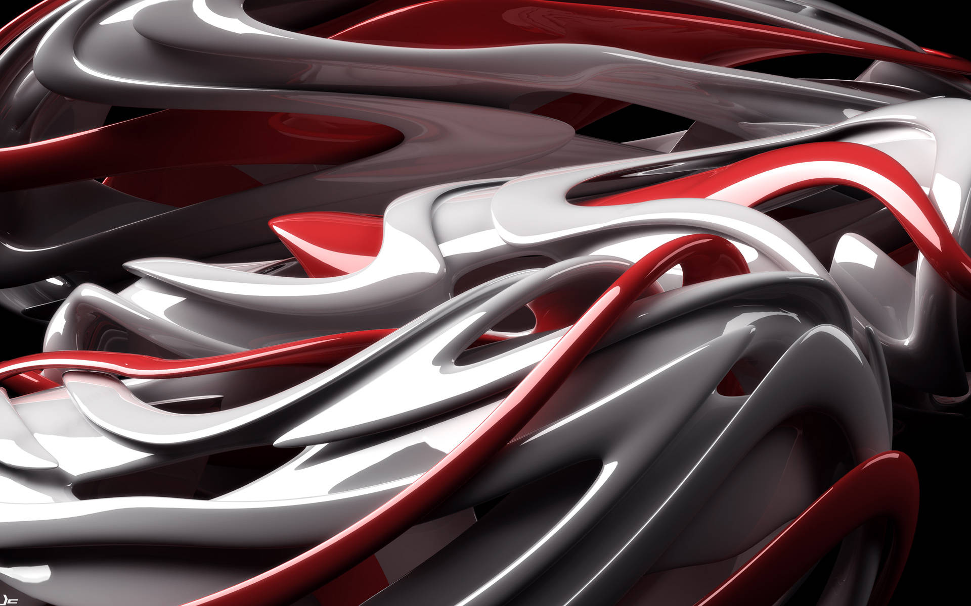 Rød og hvid render cool iPad Wallpapers