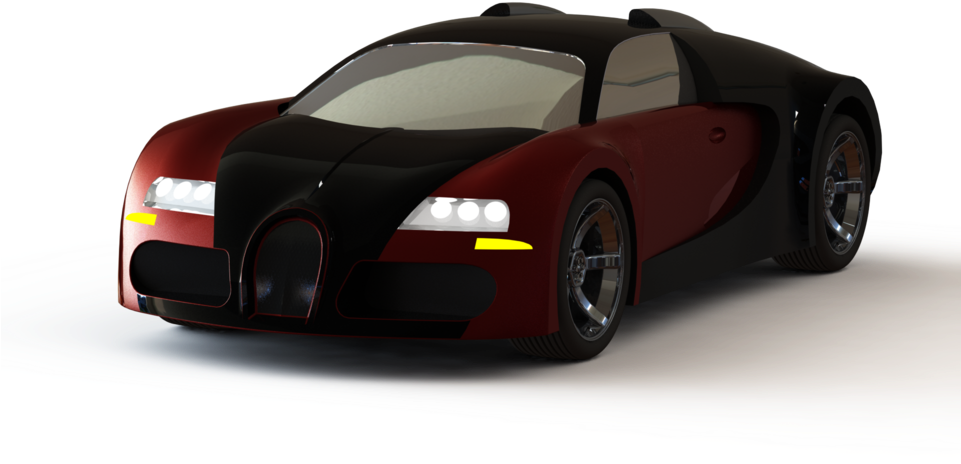 Rød og sort Bugatti Veyron model Wallpapers