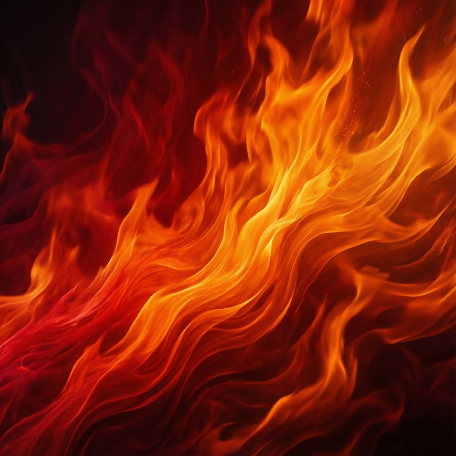 Rød Orange Ild Wallpapers
