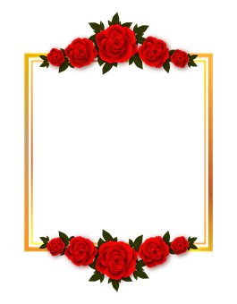 Rød rose i ramme på sort baggrund Wallpapers