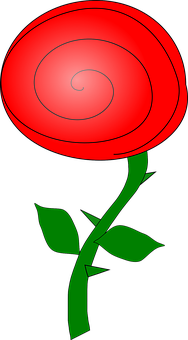 Rød spiralrose grafik Wallpapers