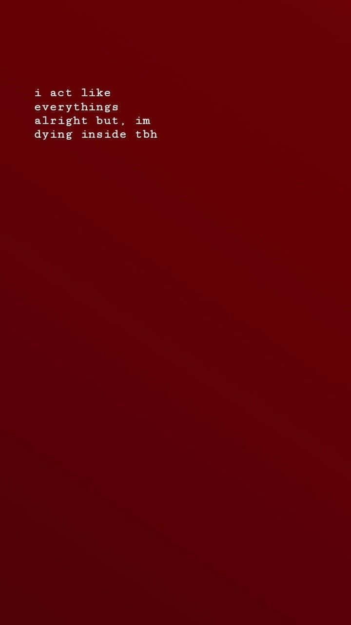 Rød Æstetik Tumblr Døende Indeni Wallpapers