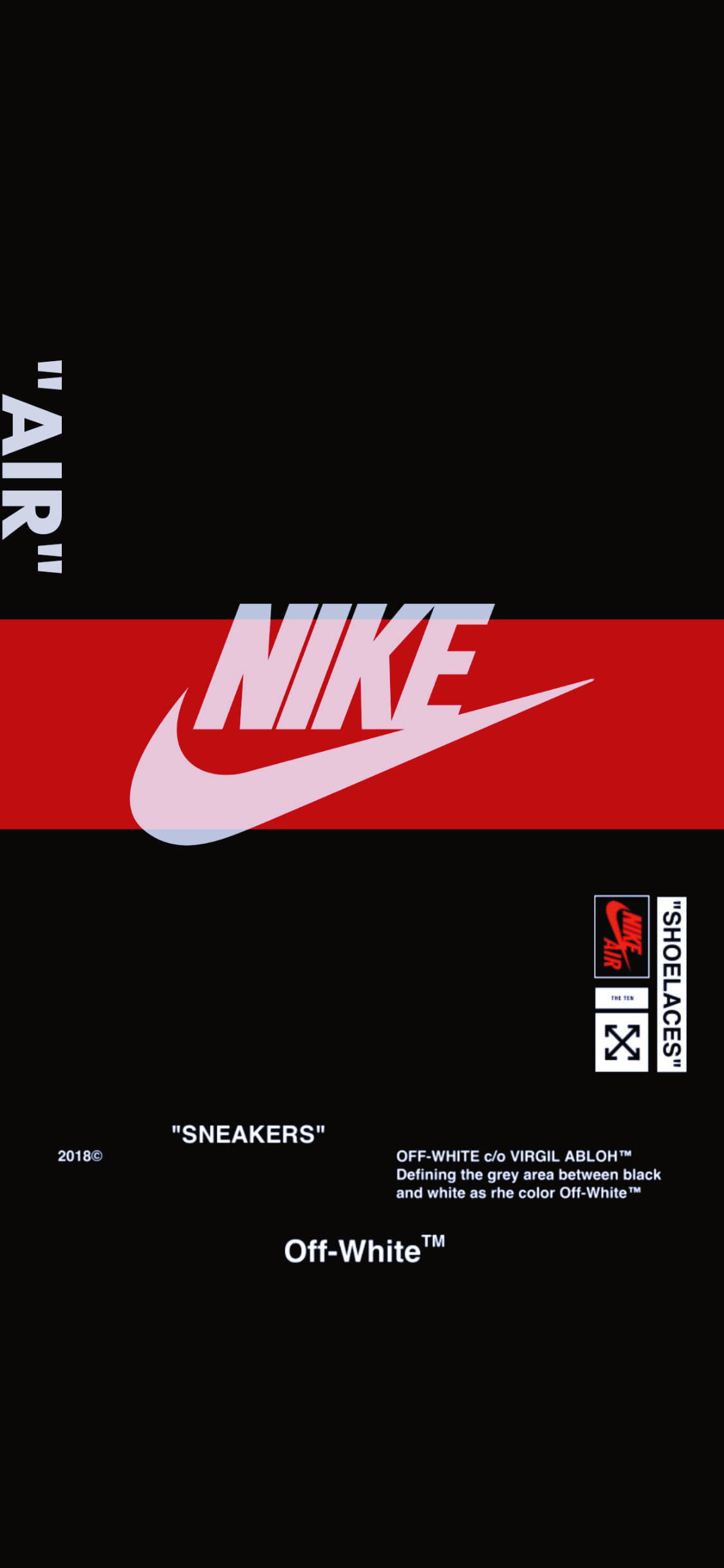 Rød stribe Nike iPhone-logo Wallpapers