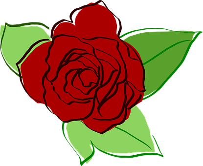 Rød vektor rose illustration Wallpapers