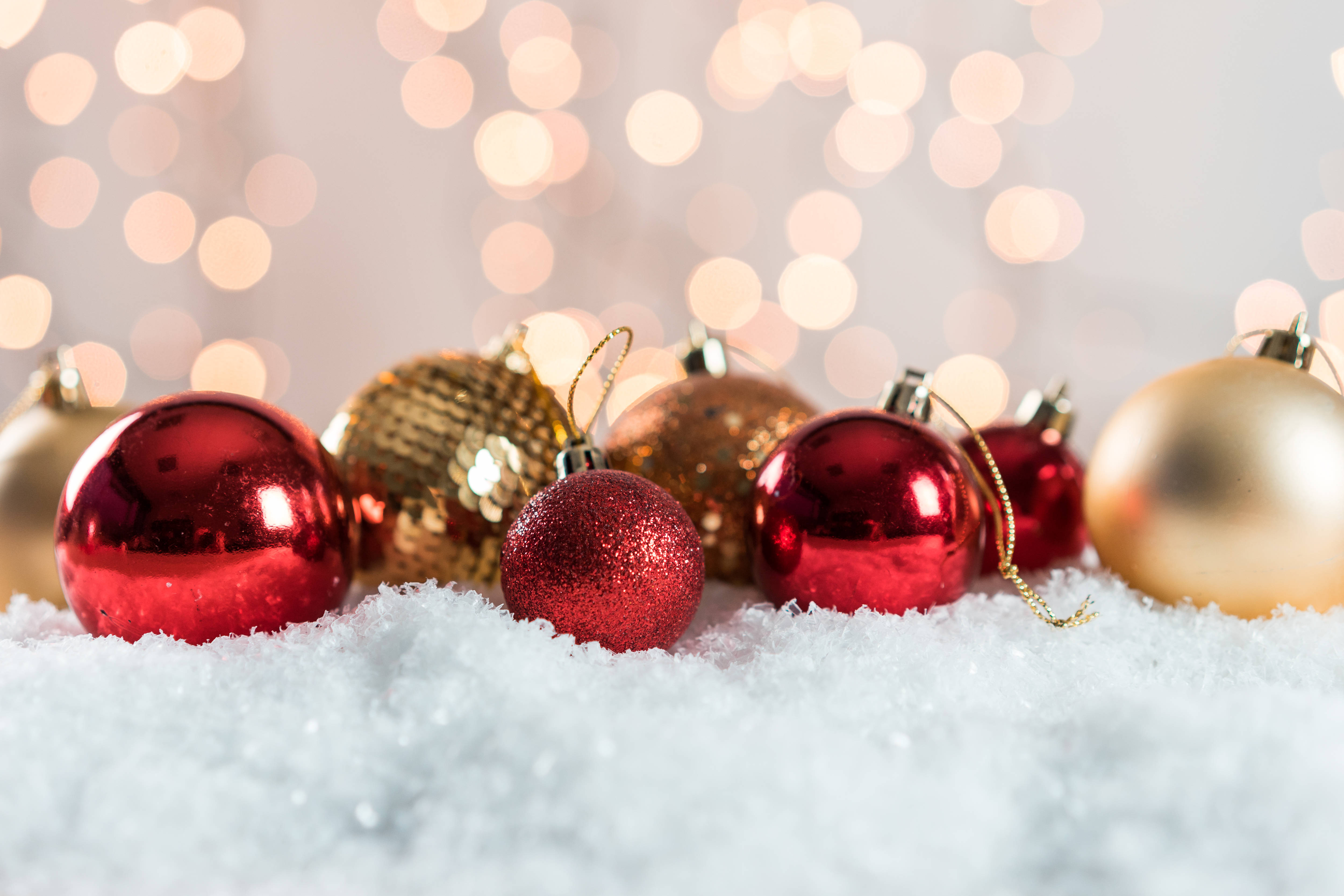 Røde julepynt Wallpapers