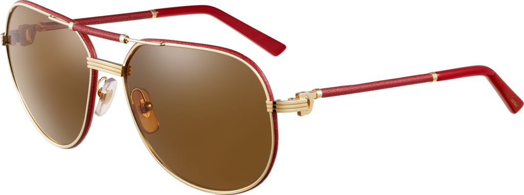 Røde og guld aviator-solbriller Wallpapers