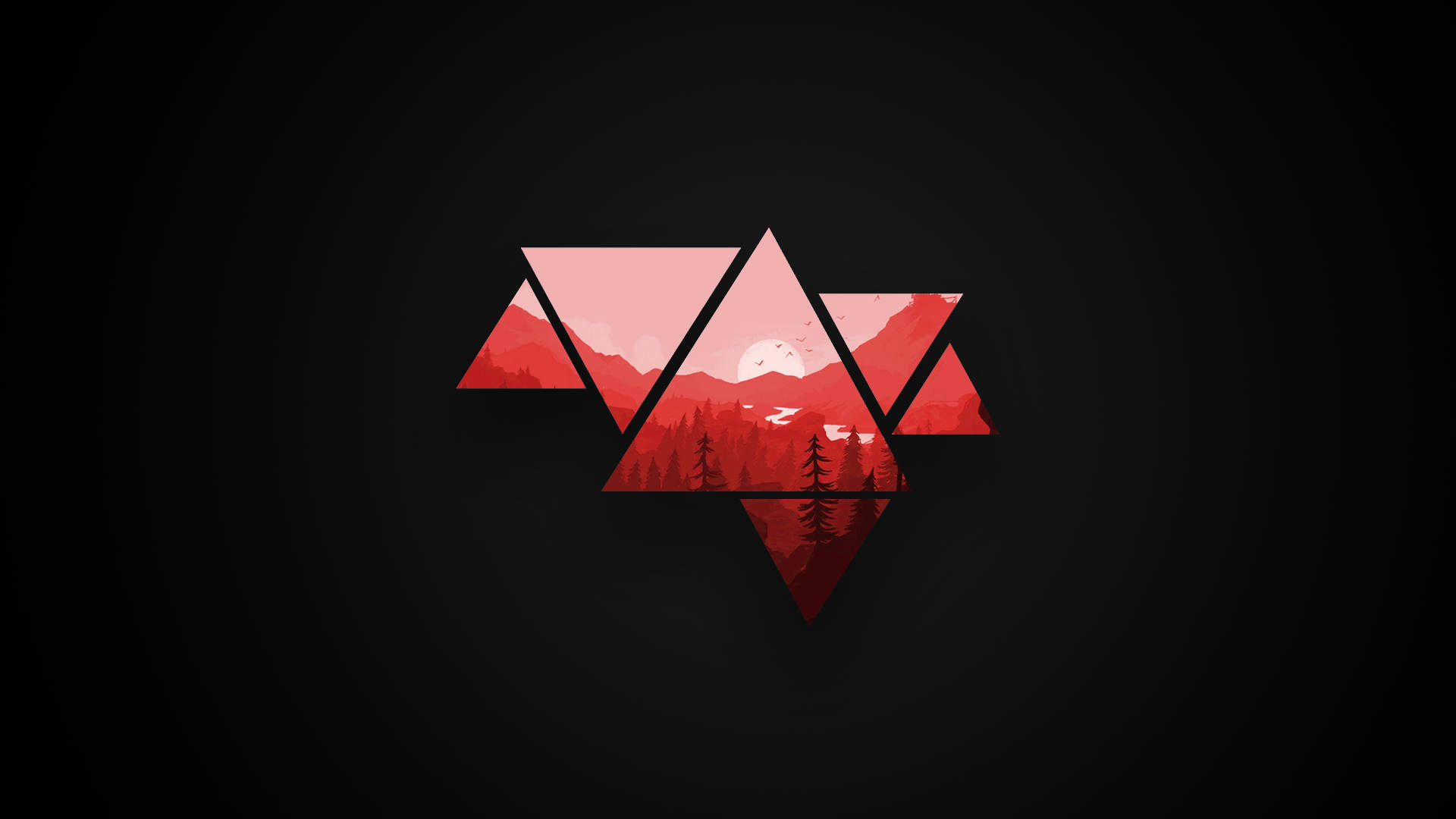 Rødt bjerg i diamanter Wallpapers