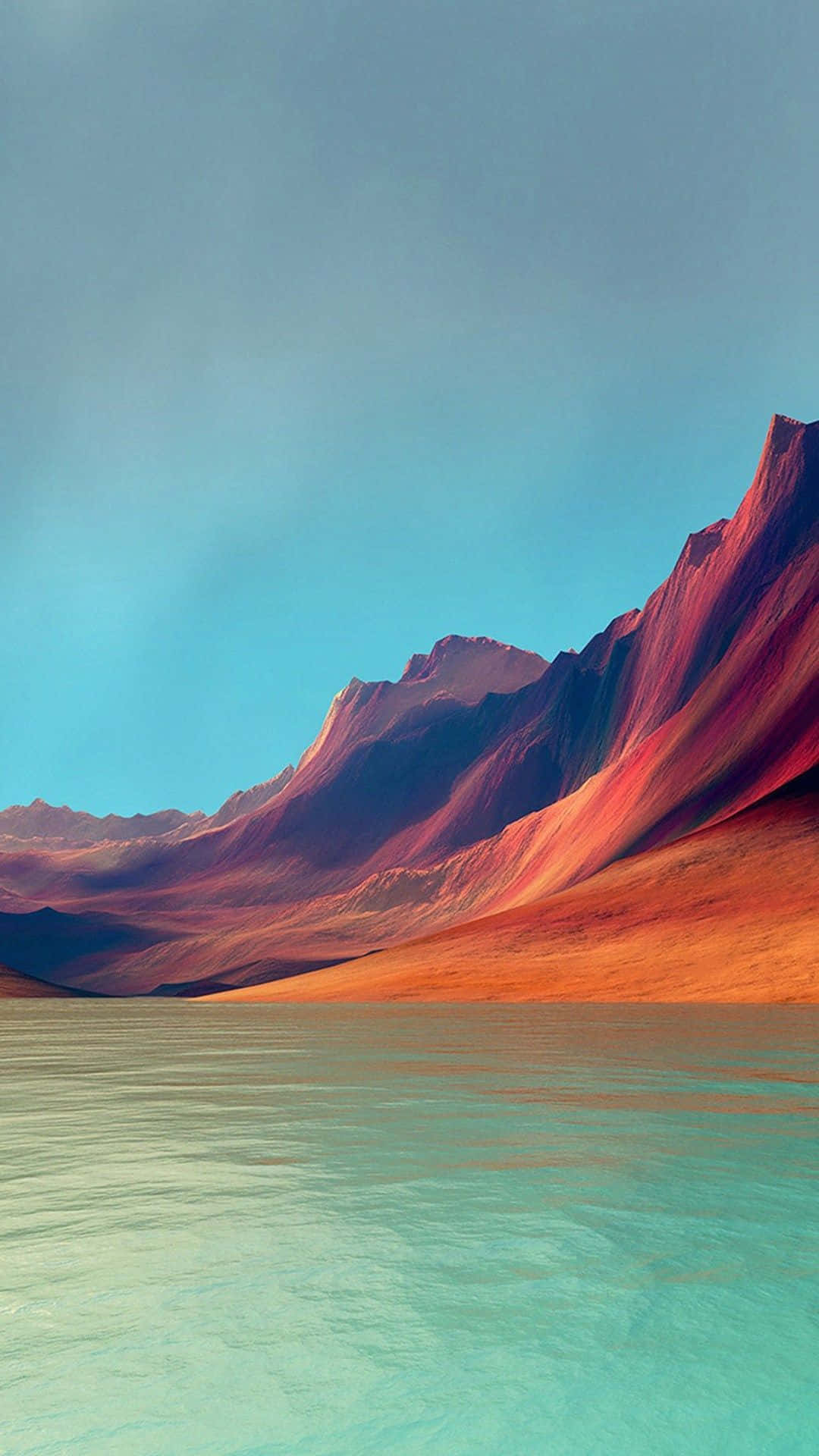 Rødt bjerg natur Android HD Wallpapers