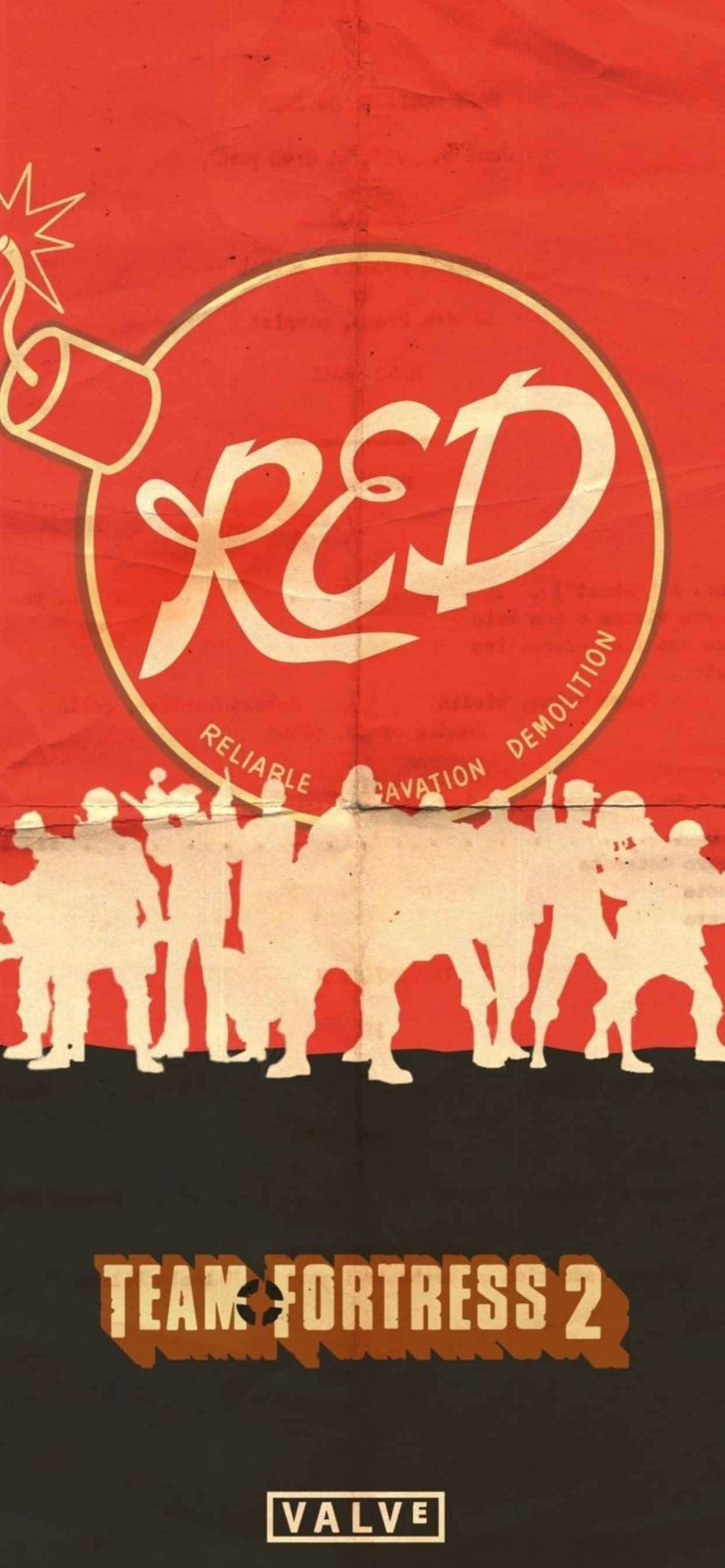 Rødt hold iPhone XS Max Team Fortress 2 Baggrund Wallpapers