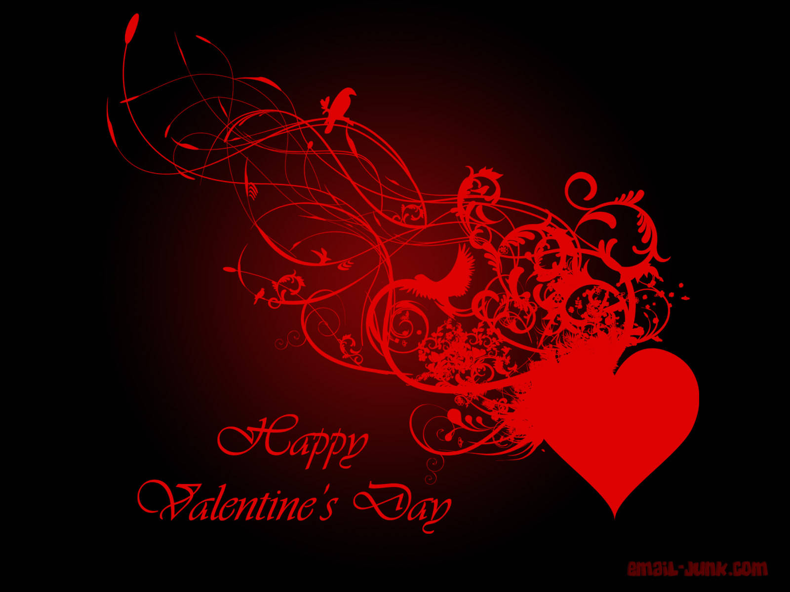 Rødt stammehjerte til Valentinsdag Wallpapers