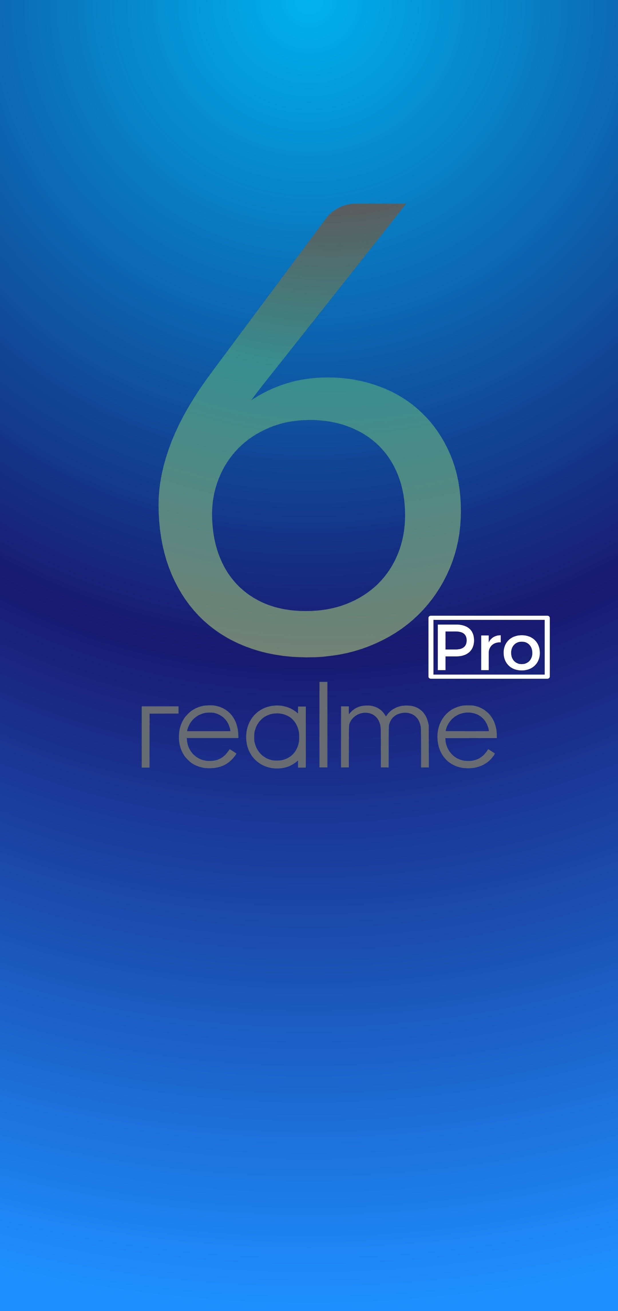 Realme 6 Pro Punch Hole Blå Wallpapers