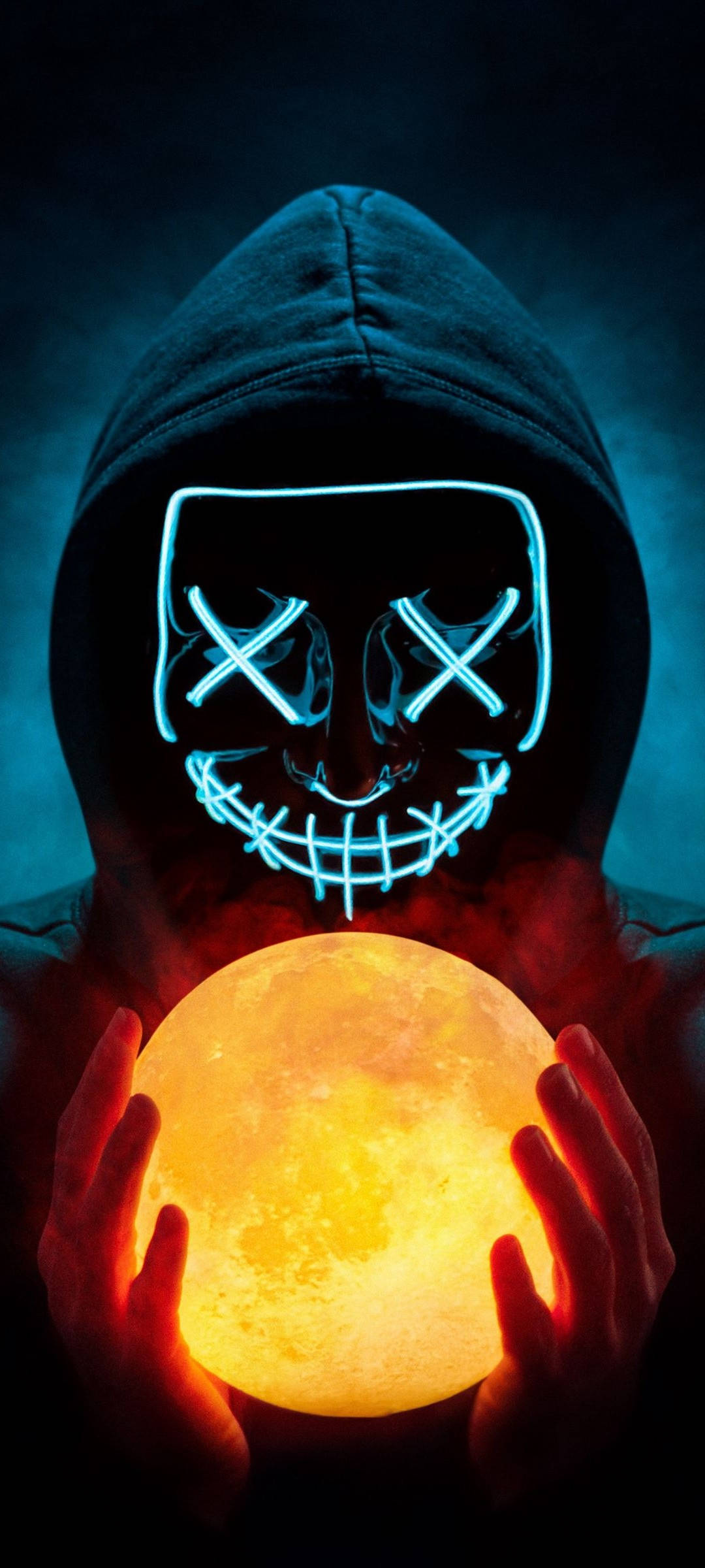 Realme 7 Mand i LED-maske Wallpapers