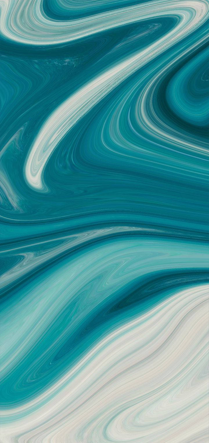 Realme Teal Hvirvler Wallpapers