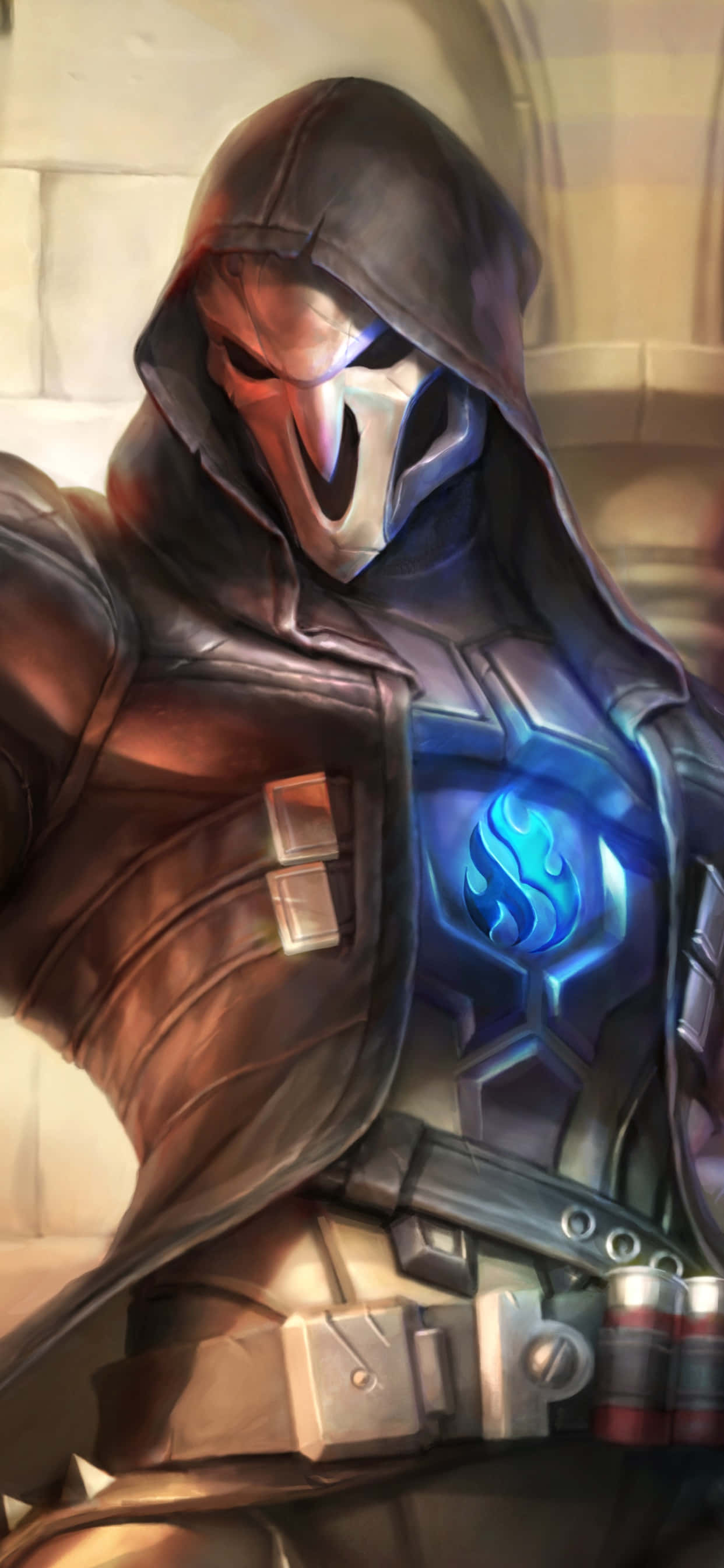 Reaper, den truende antihelt i Overwatch Wallpapers