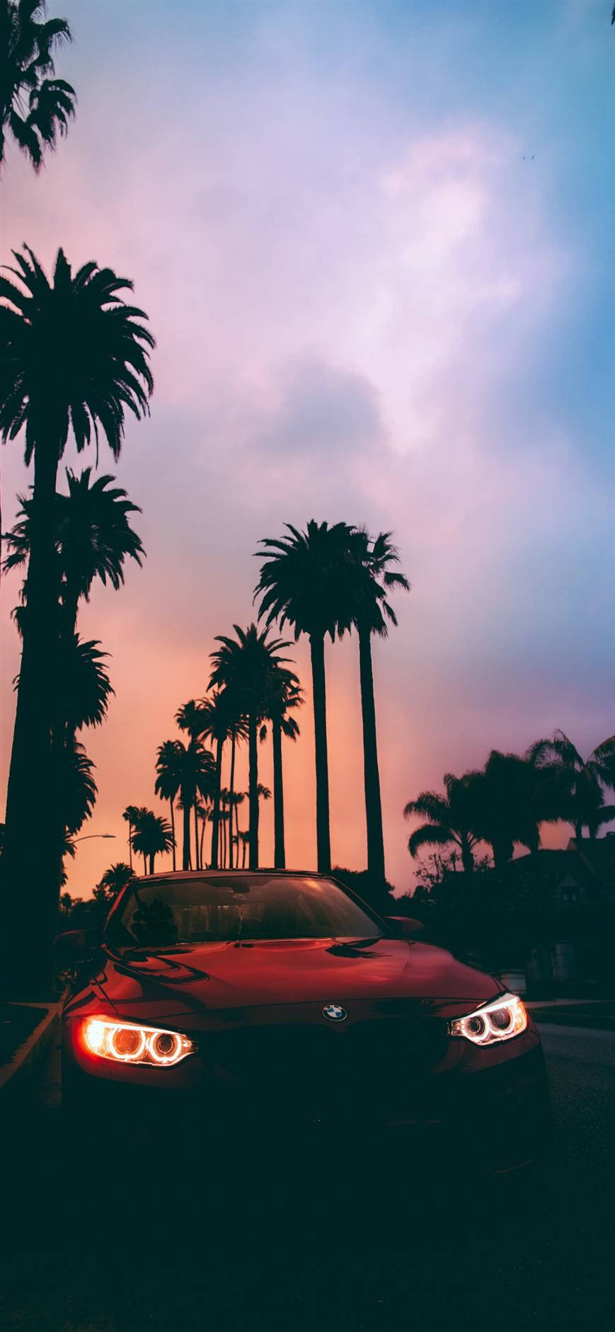 Red BMW Series 3 Car iPhone Wallpapers