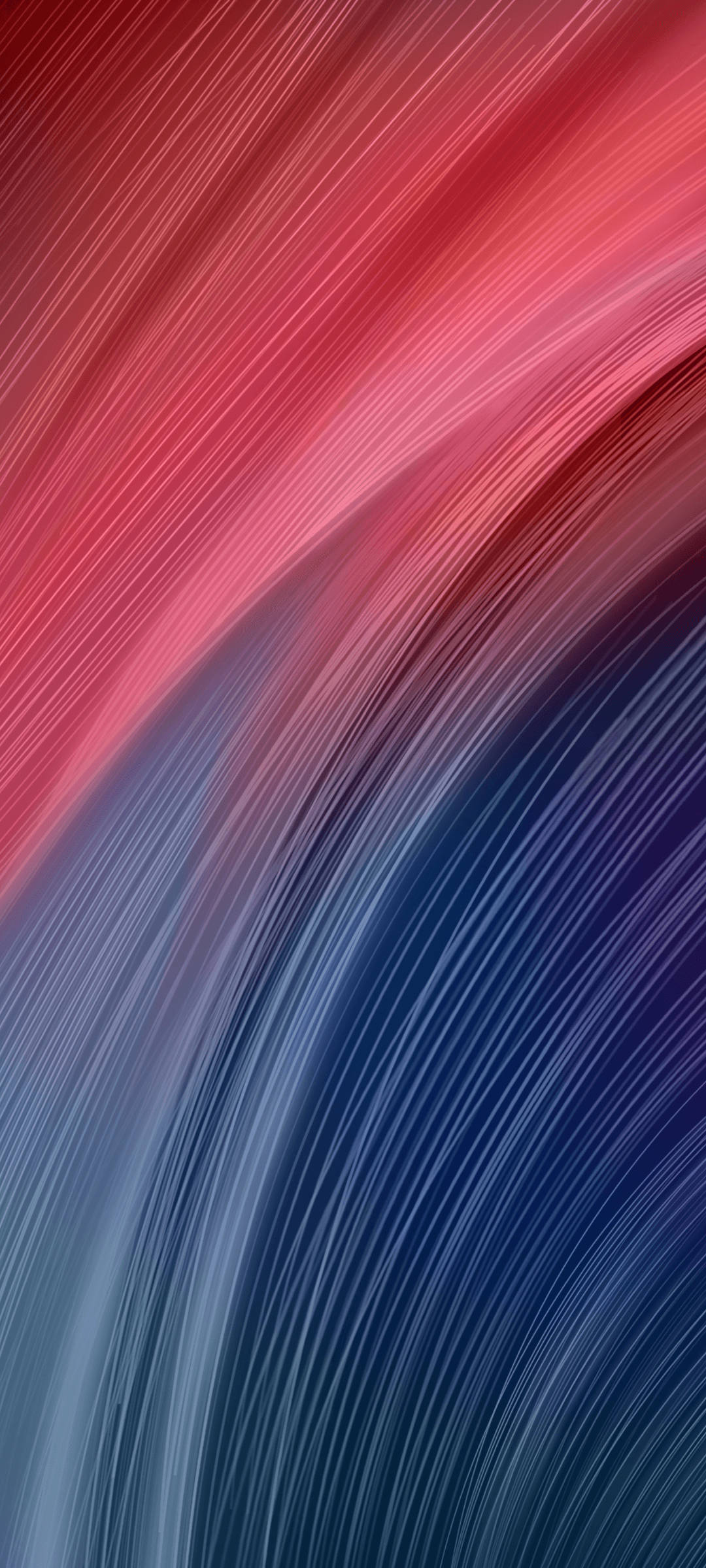 Redmi 9 Lyserøde og Blå Kurvelinjer Wallpapers