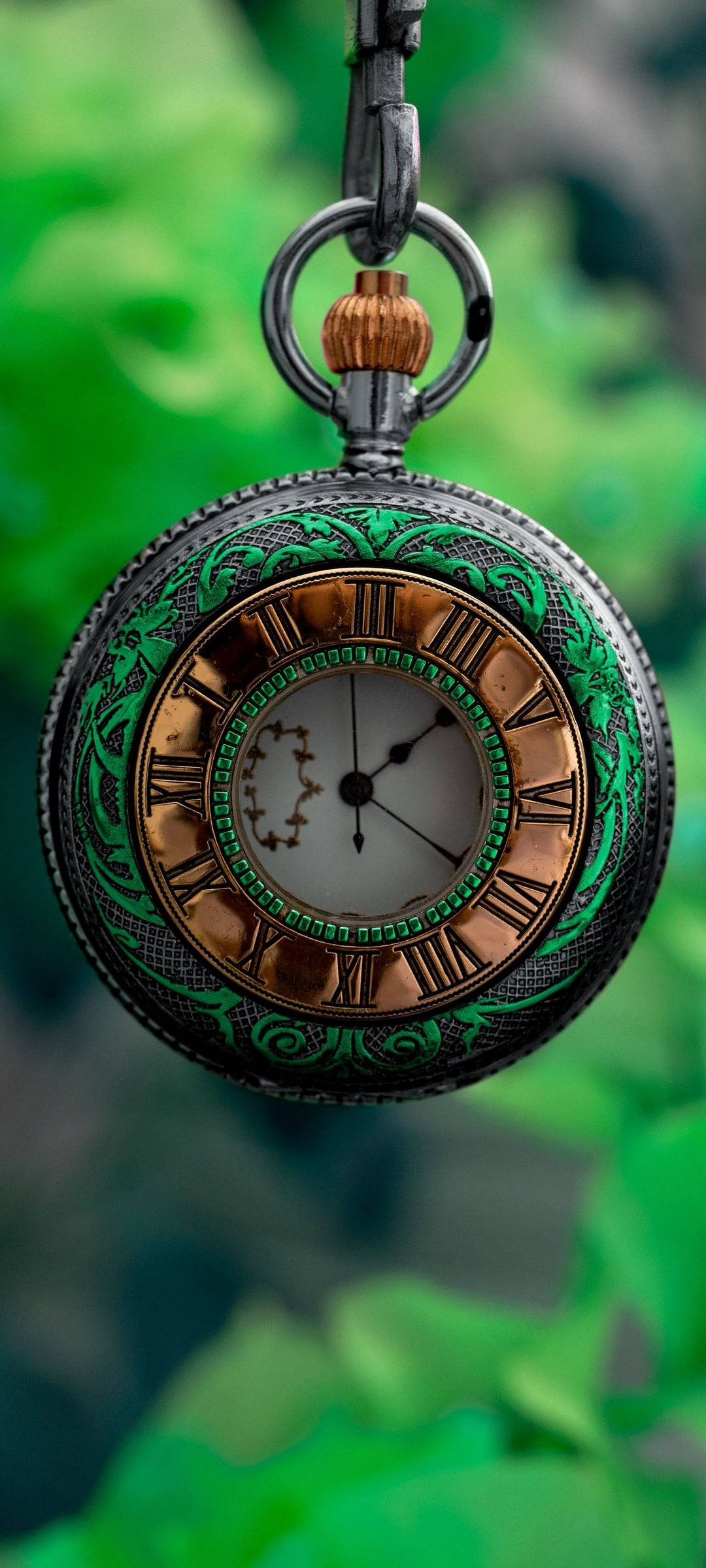 Redmi Note 10 Grønt lommeur Wallpapers