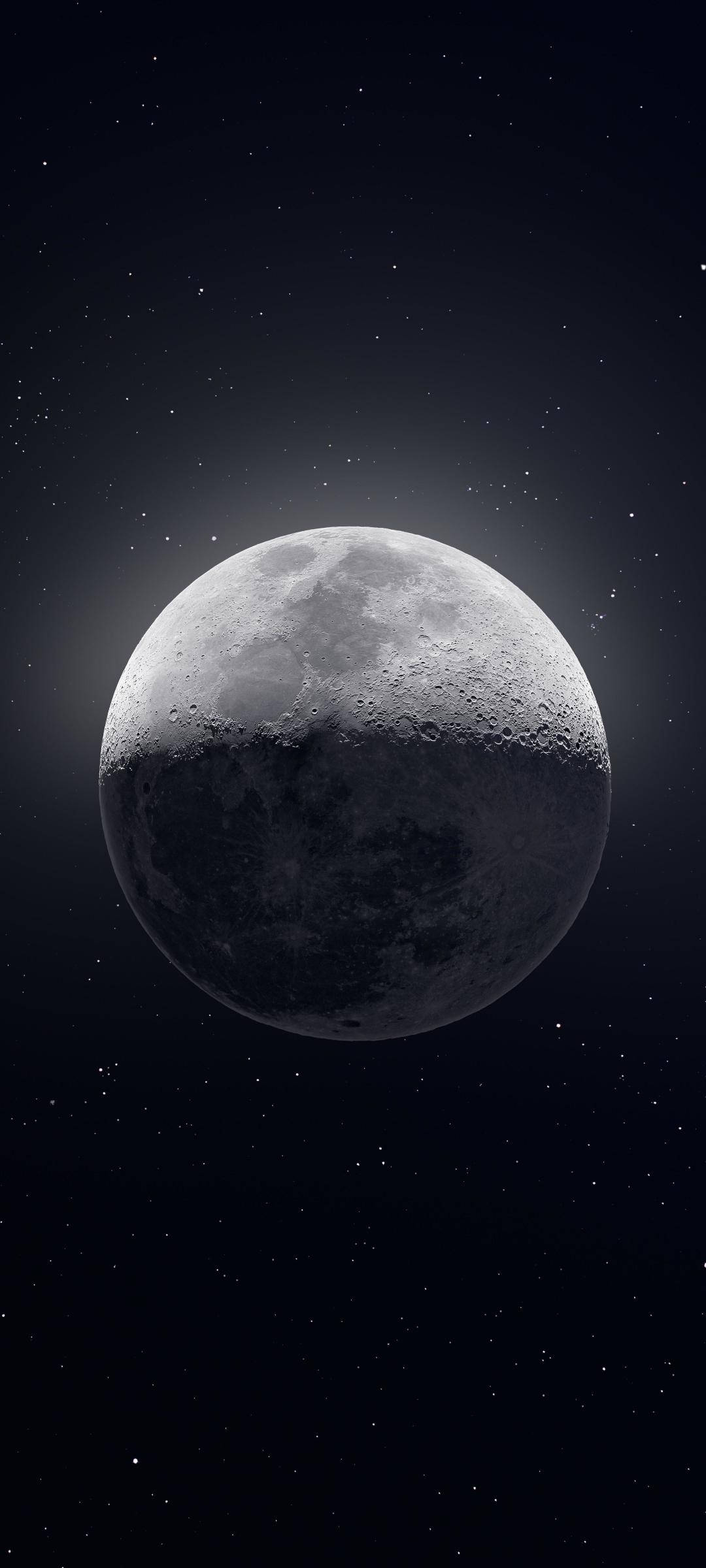 Redmi Note 10 Månen tæt på Wallpapers