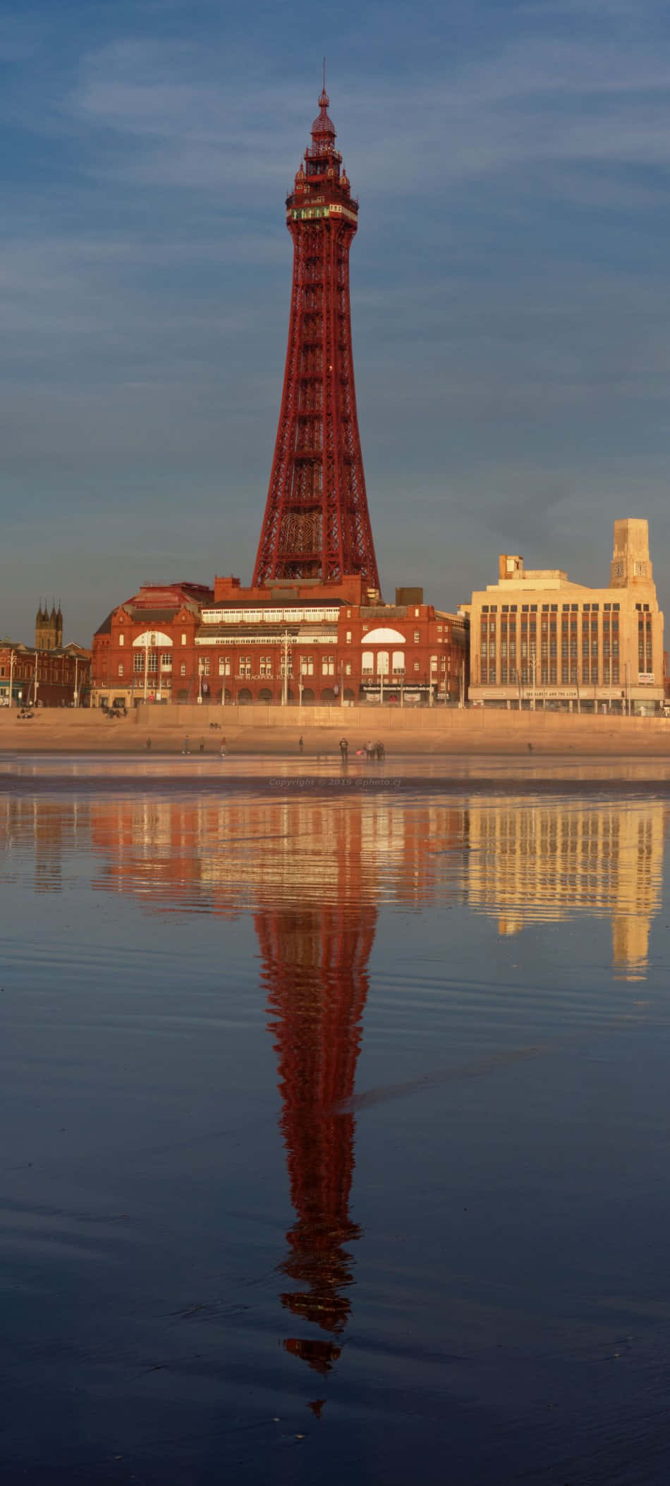 Refleksion af Blackpool Tower Wallpapers