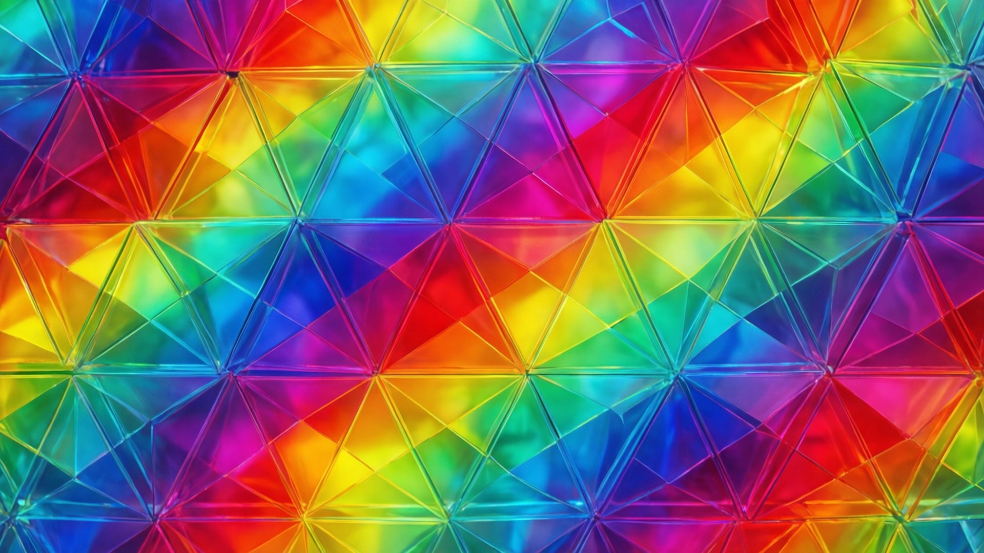 Regnbue trekant mosaik Wallpapers
