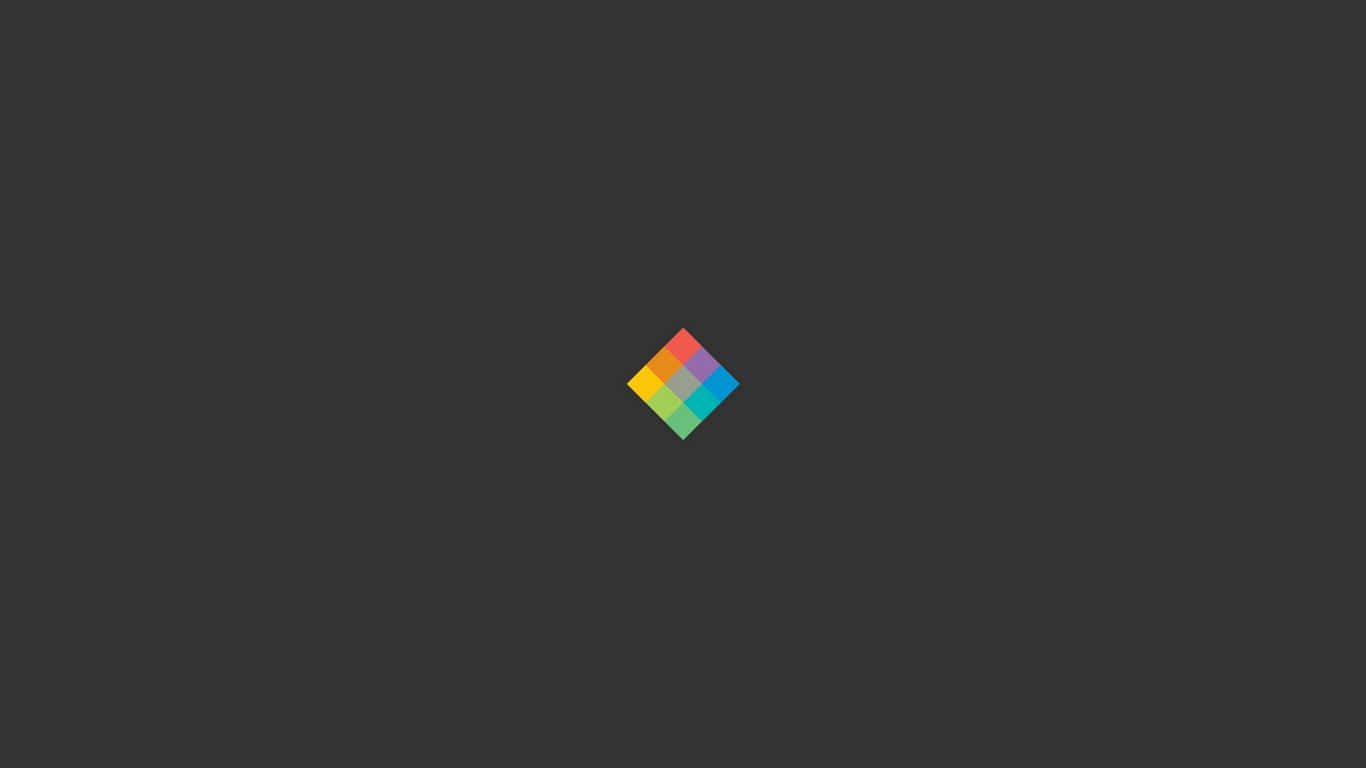 Regnbuediamant 1366x768 Minimalistisk Wallpapers