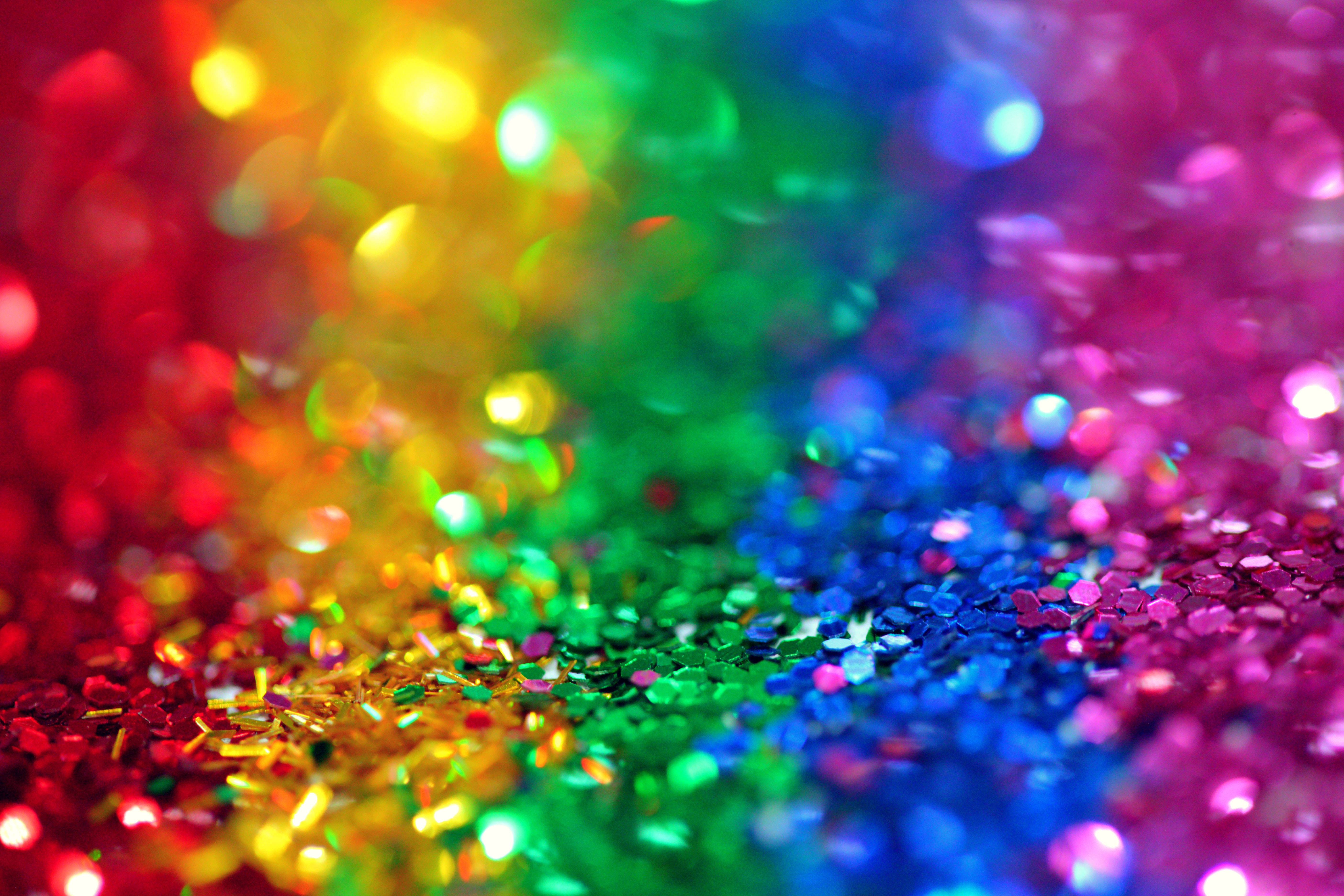 Regnbueglitter farverig baggrund Wallpapers