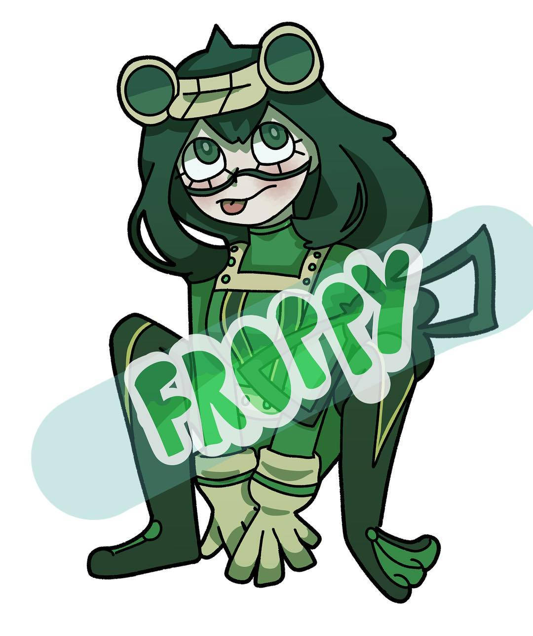 Regnsæsonens Helt: Froppy Tegning Wallpapers