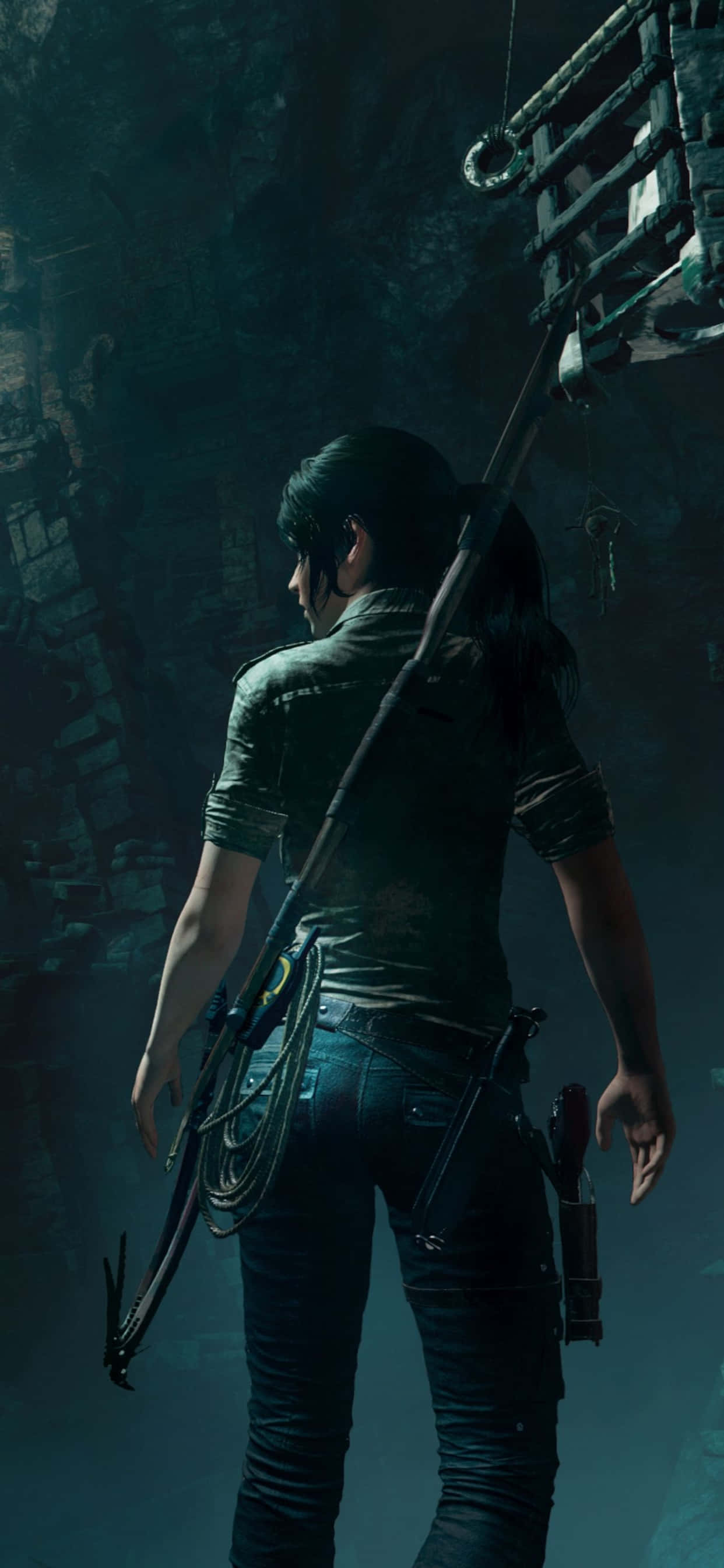 Rejsen gennem Rise Of The Tomb Raider på din iPhone Xs Max Wallpapers