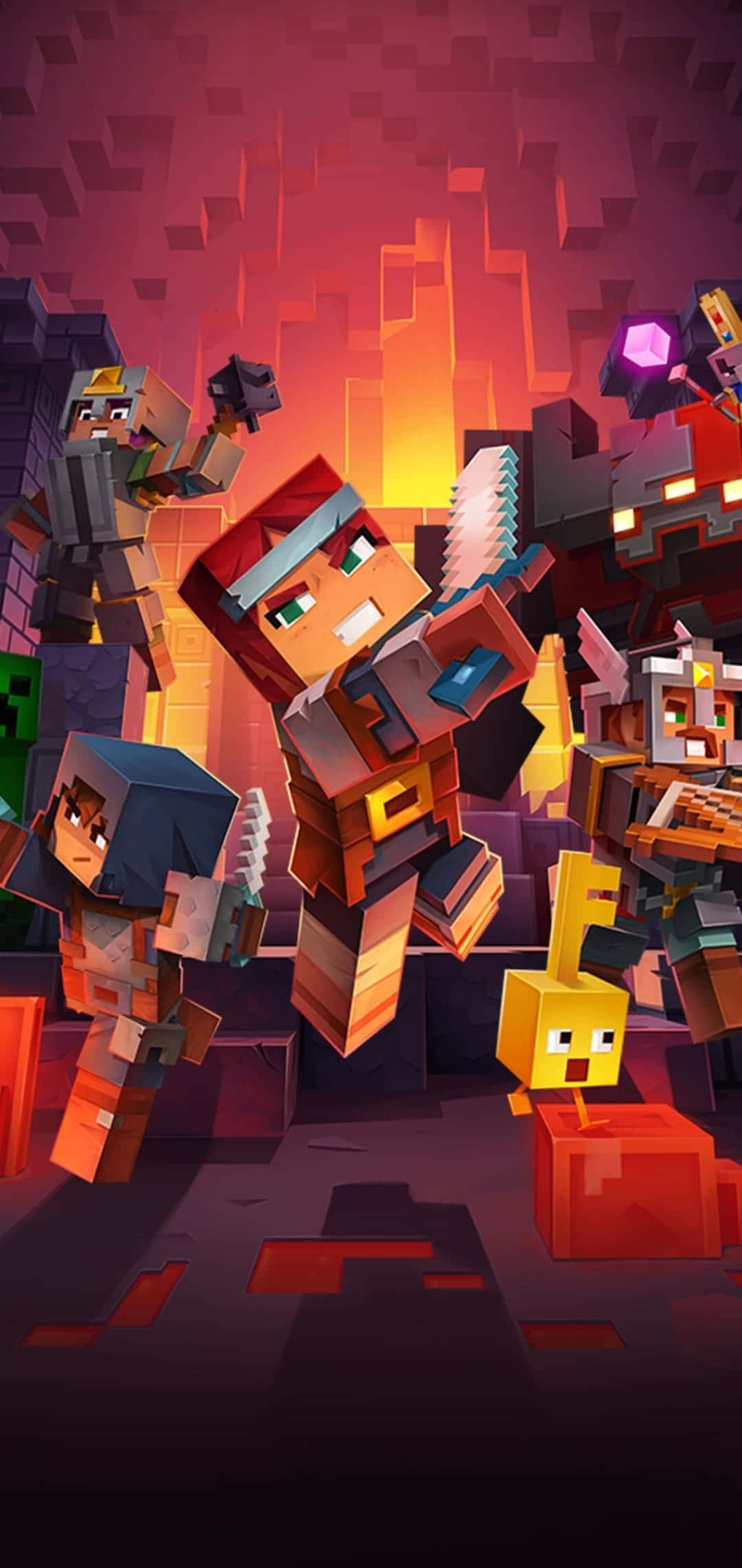 Reklameplakat Pixel 3 Minecraft Baggrund Wallpapers