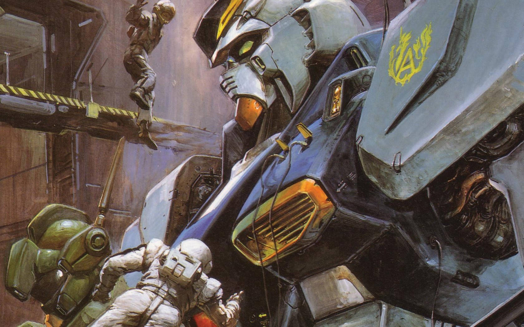 Reparation af en Mobile Suit Gundam Wallpapers