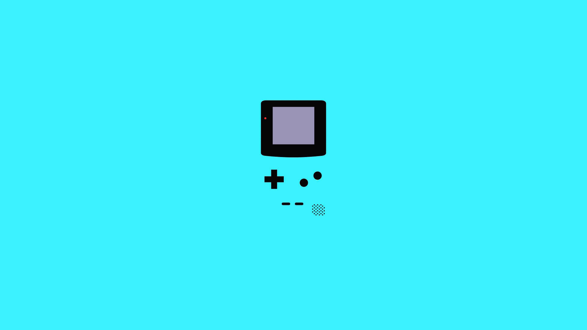 Retro Gaming Nostalgi med Blå Game Boy Color Wallpapers