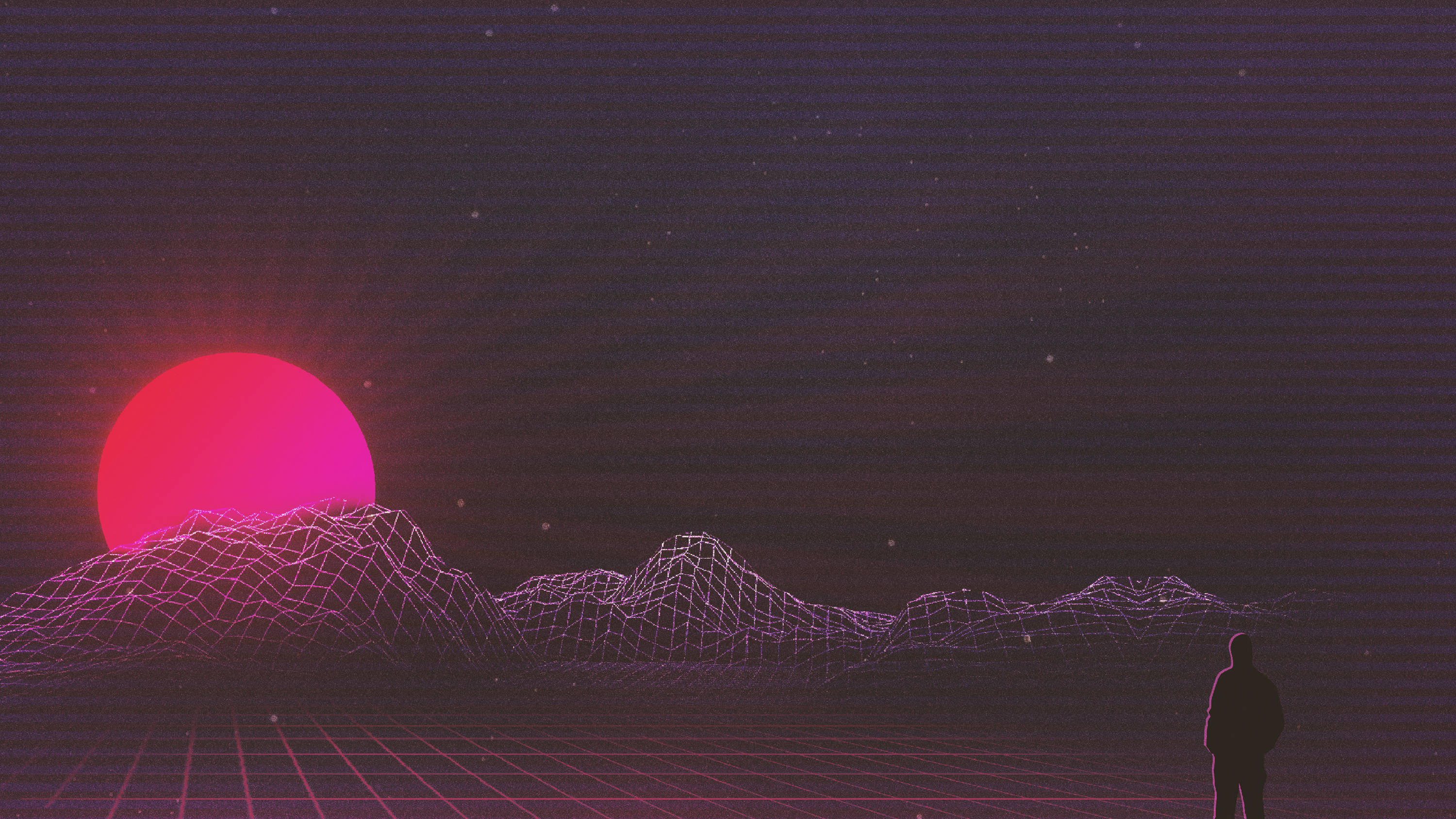 Retro japansk bølgekunst Wallpapers
