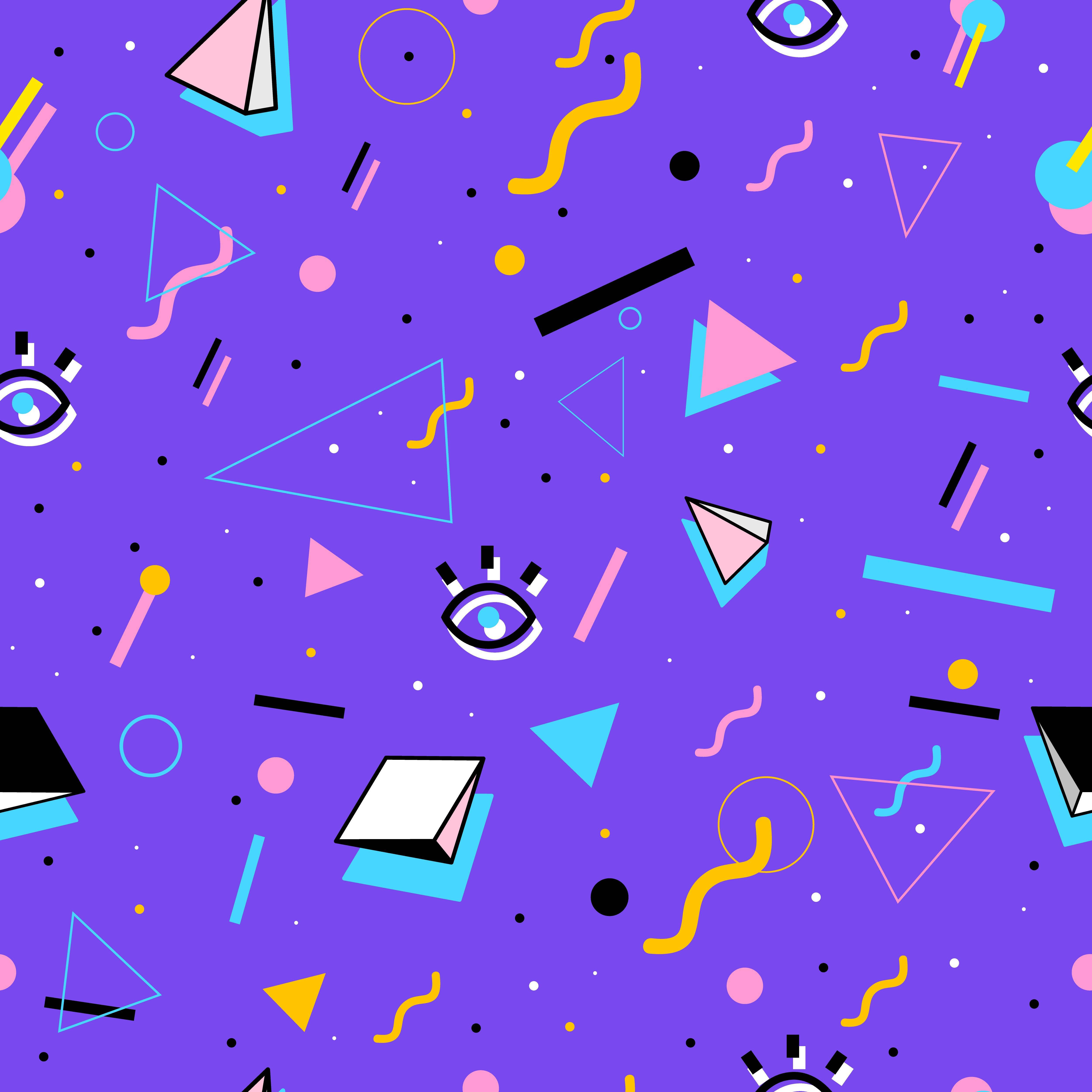 Retroformer Æstetisk Mønster Wallpapers