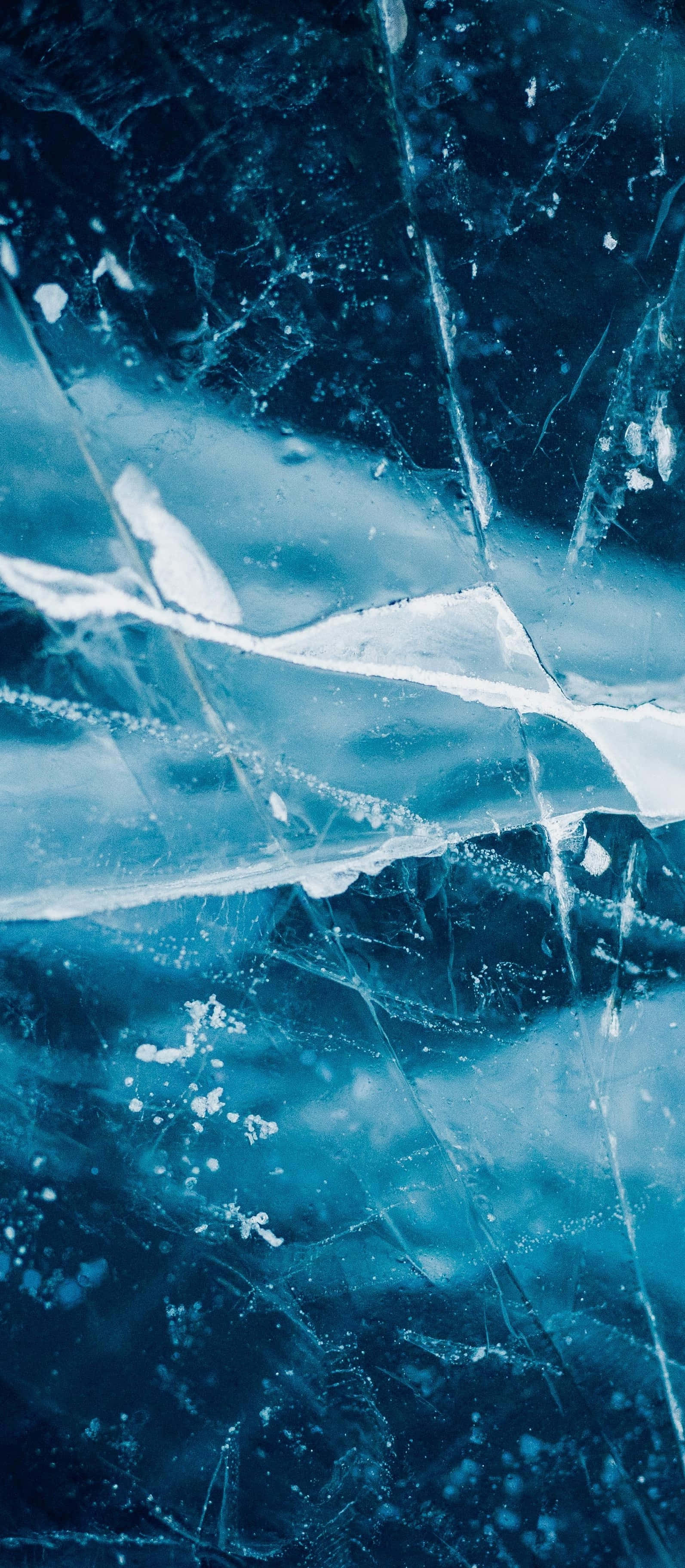 Revnet blå iPhone X marmorbaggrund Wallpapers
