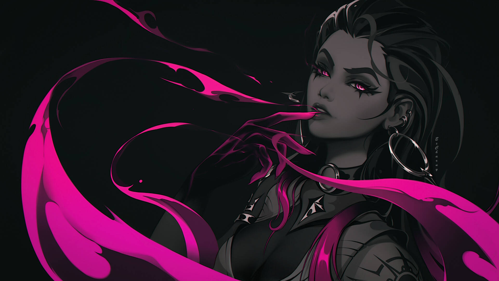 Reyna, Valorants udøde jæger, er klar til at gå. Wallpapers
