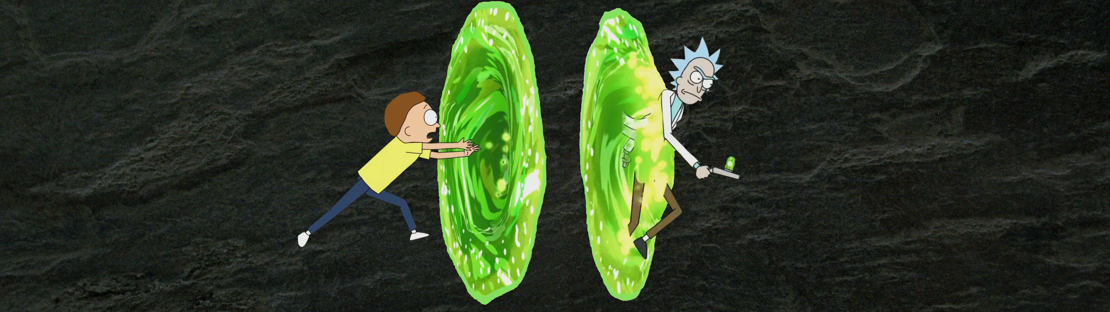 Rick And Morty Sej Dobbeltmonitor Wallpapers