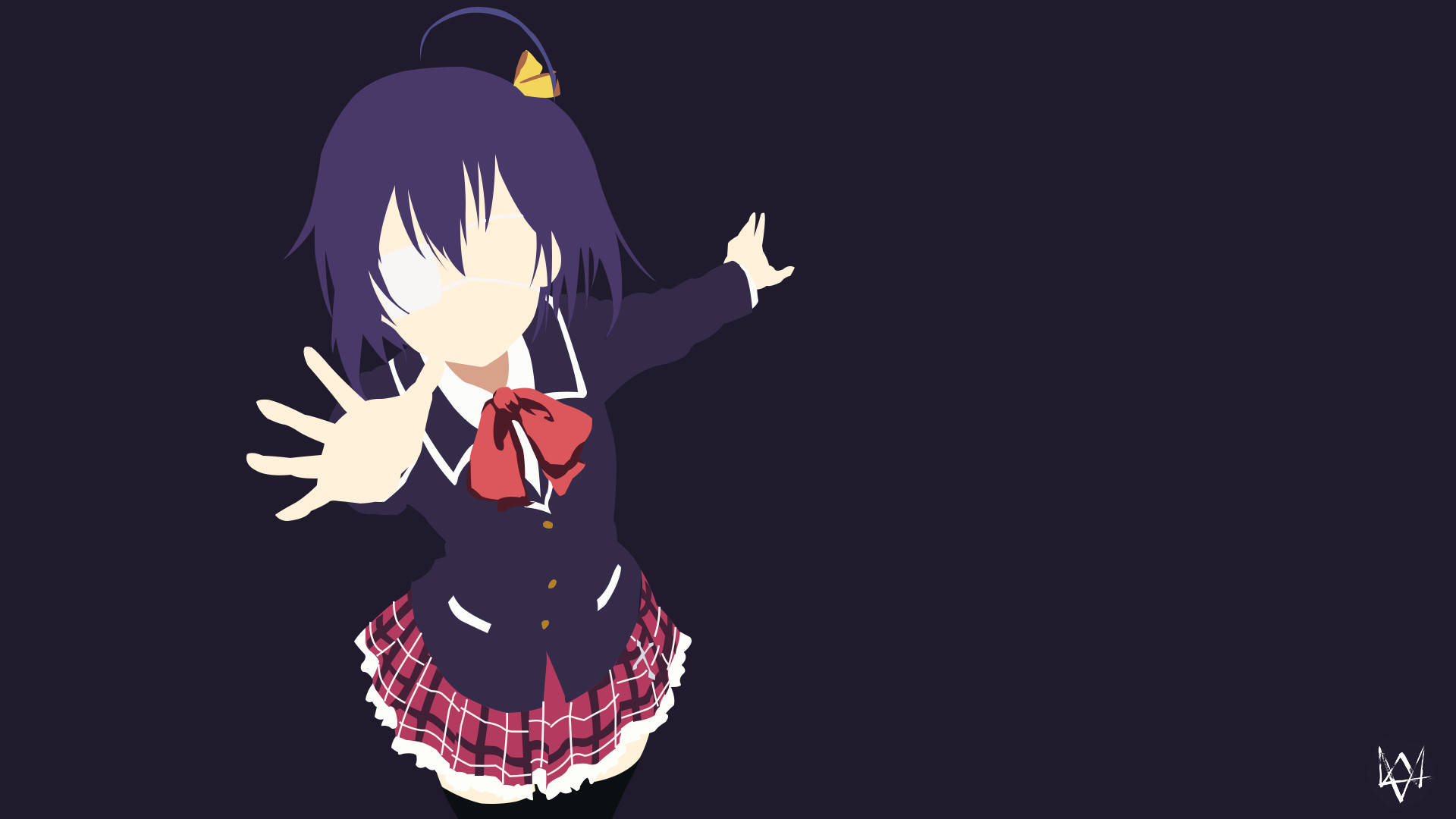 Rikka Chunibyo Minimalistisk Anime Wallpapers
