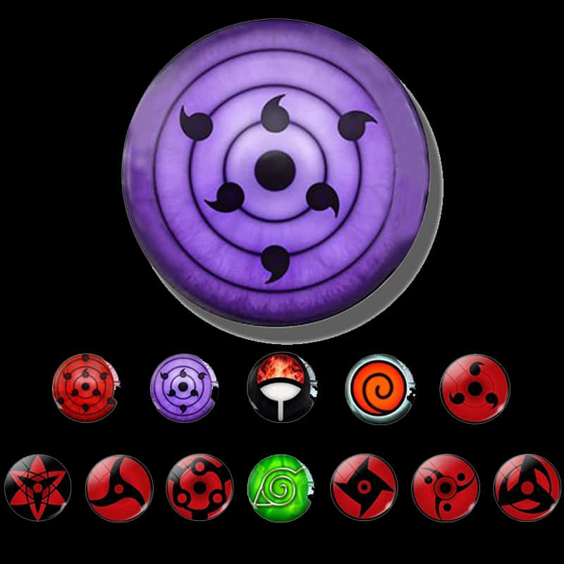 Rinnegan og forskellige Dojutsu-øjne Wallpapers