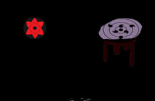 Rinnegan-symbol og panda-emoticon Wallpapers