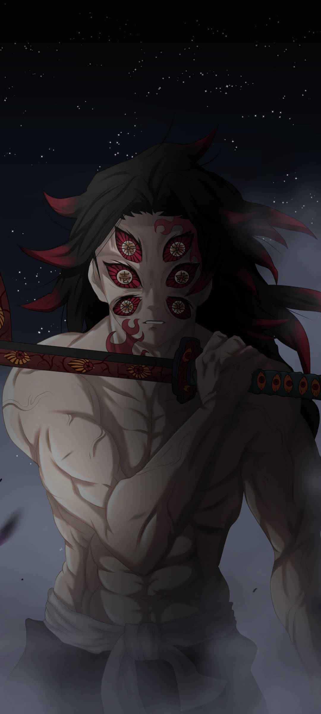 Ripped Demon Slayer Kokushibo Wallpapers