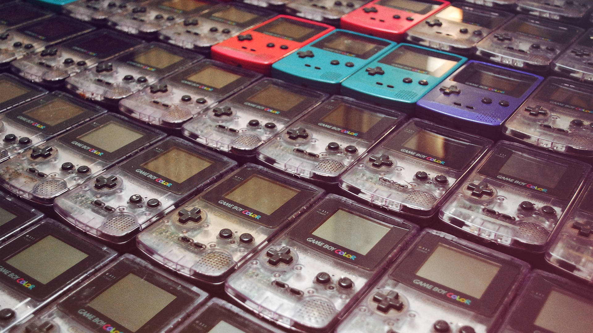 Rækker af Game Boy Color-modeller Wallpapers