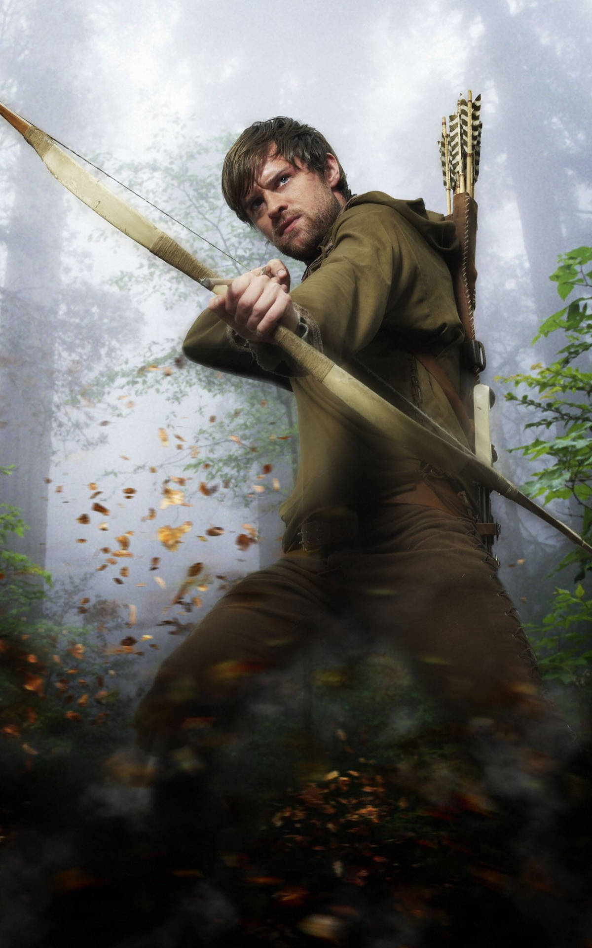 Robin Hood Poserer Med Bue Wallpapers