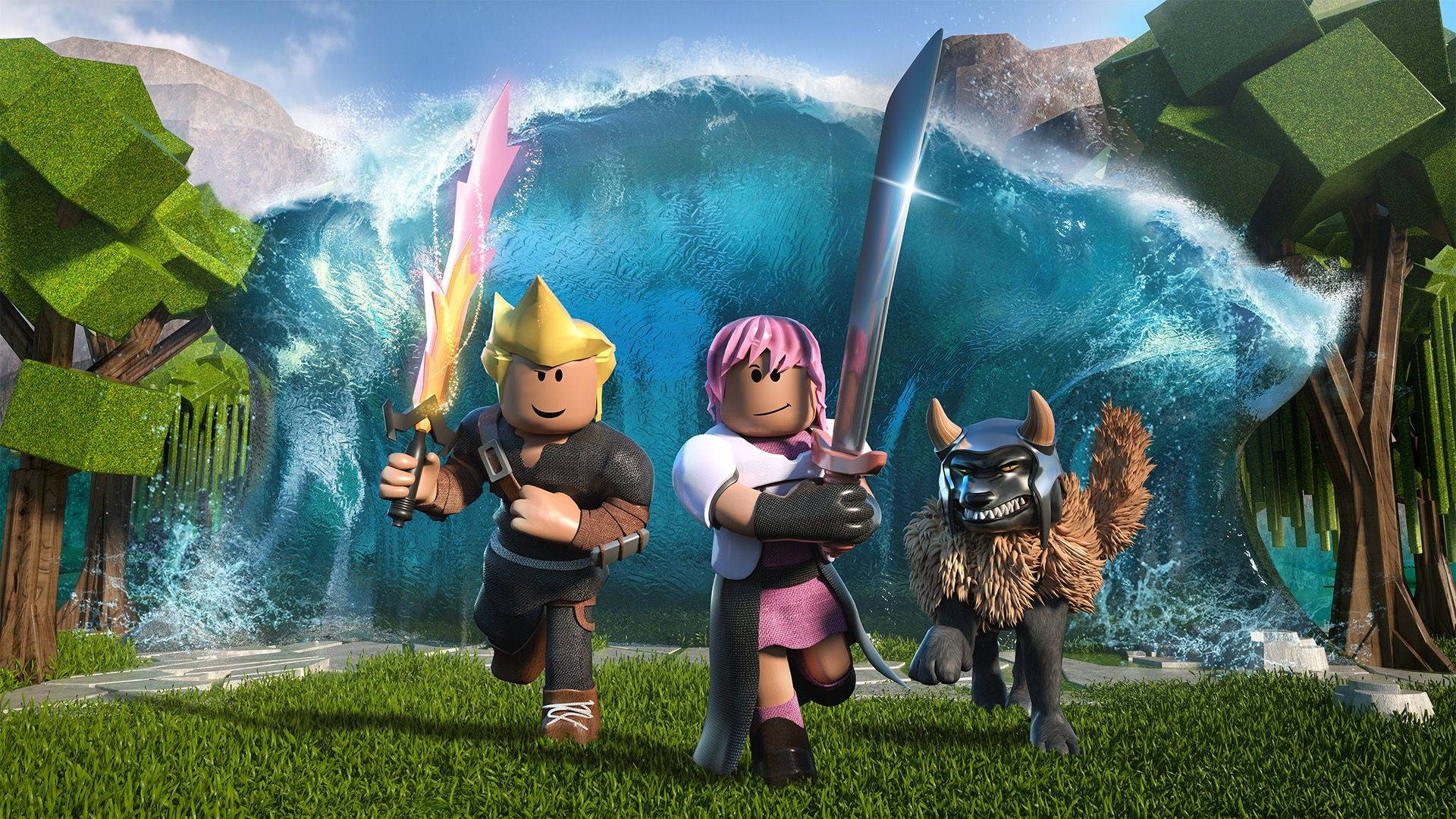 Roblox-avatarer i angreb Wallpapers