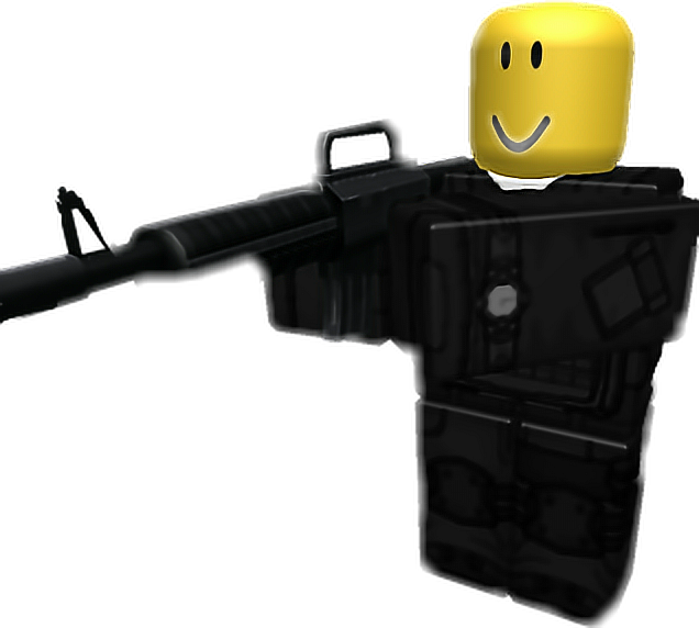 Roblox-figur med pistol Wallpapers