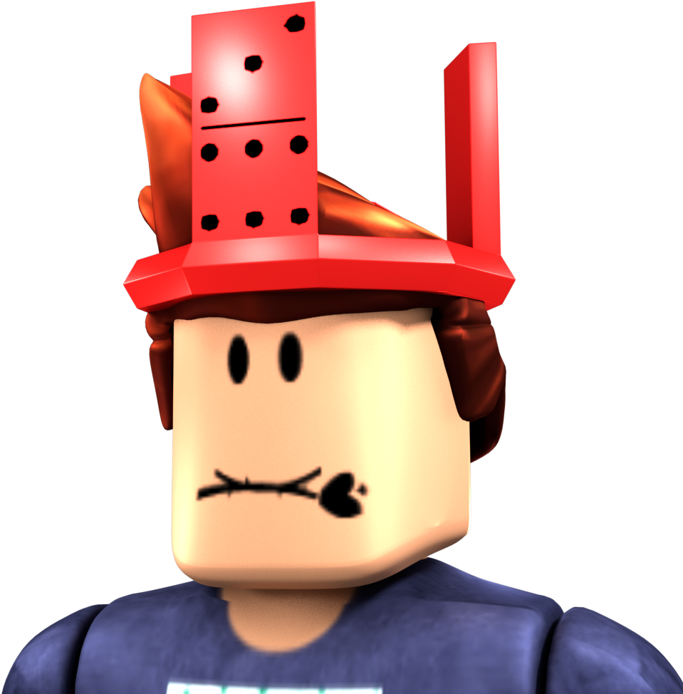 Roblox-figur med rød hat Wallpapers