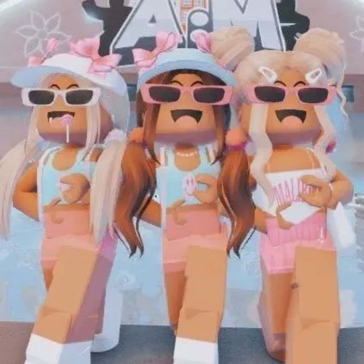 Roblox Pigetrio Preppy Profilbillede Wallpapers