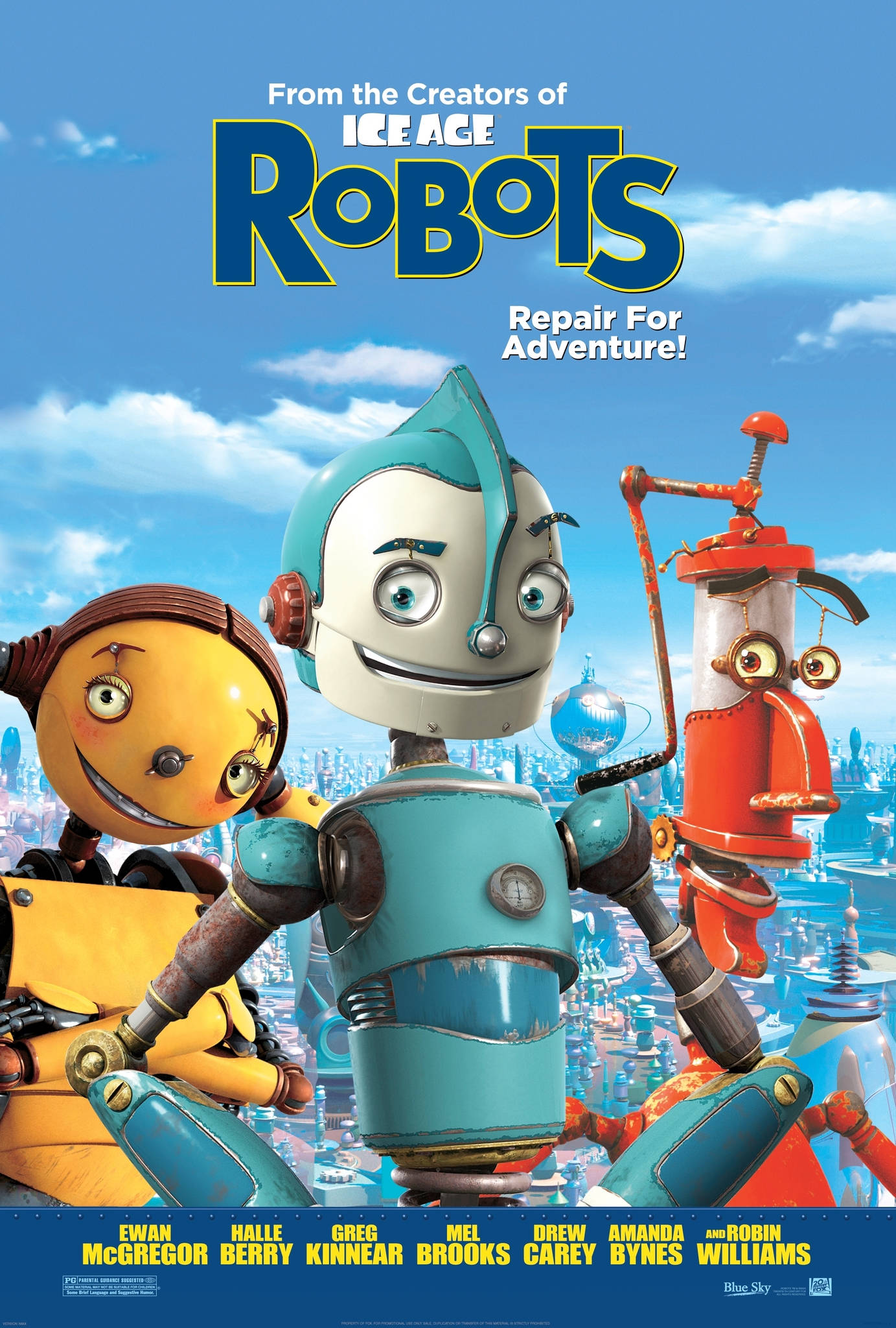Robots Plakat Med Tagline Wallpapers